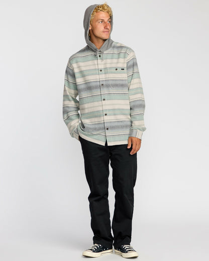 Baja Long Sleeve Flannel Shirt - Oatmeal | Billabong