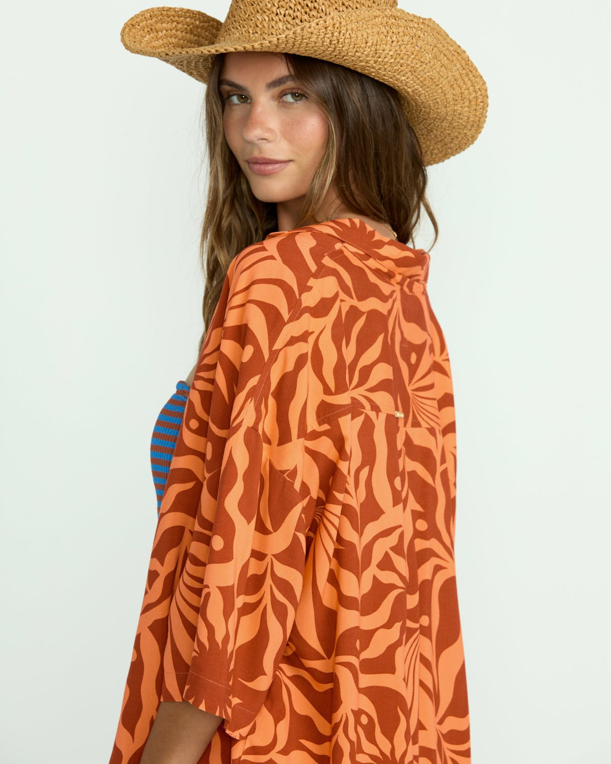 Beach Side Printed Short Sleeve Shirt - Orange Squeeze | Billabong