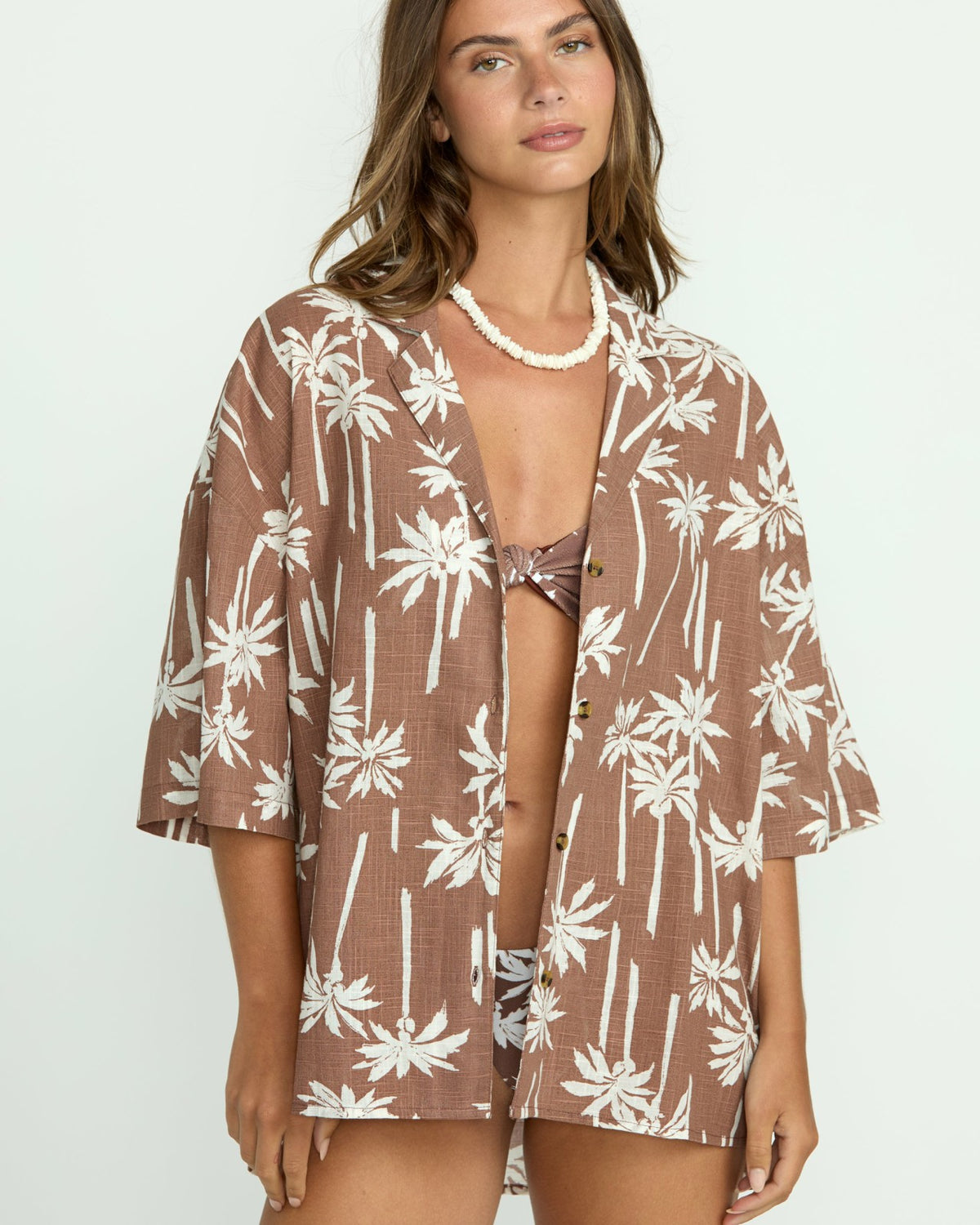 Beach Side Printed Short Sleeve Shirt - Nutmeg | Billabong