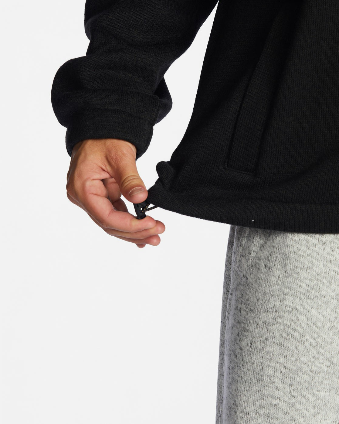 A/Div Boundary Hooded Half-Zip Pullover - Black Heather | Billabong