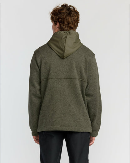 A/Div Boundary Hooded Half-Zip Pullover - Military Heather | Billabong
