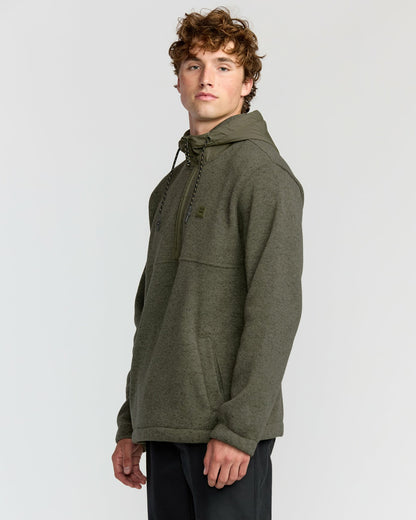 A/Div Boundary Hooded Half-Zip Pullover - Military Heather | Billabong