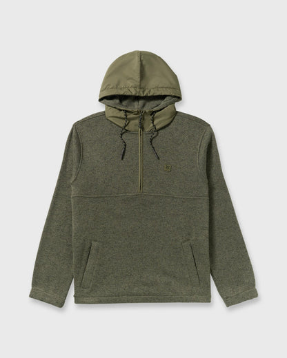 A/Div Boundary Hooded Half-Zip Pullover - Military Heather | Billabong
