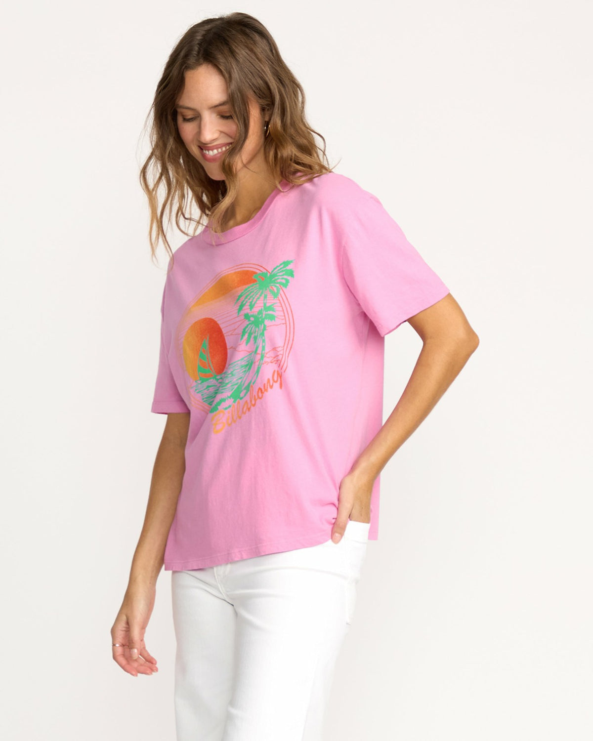 Bright New Day Tee - Bright Rose | Billabong