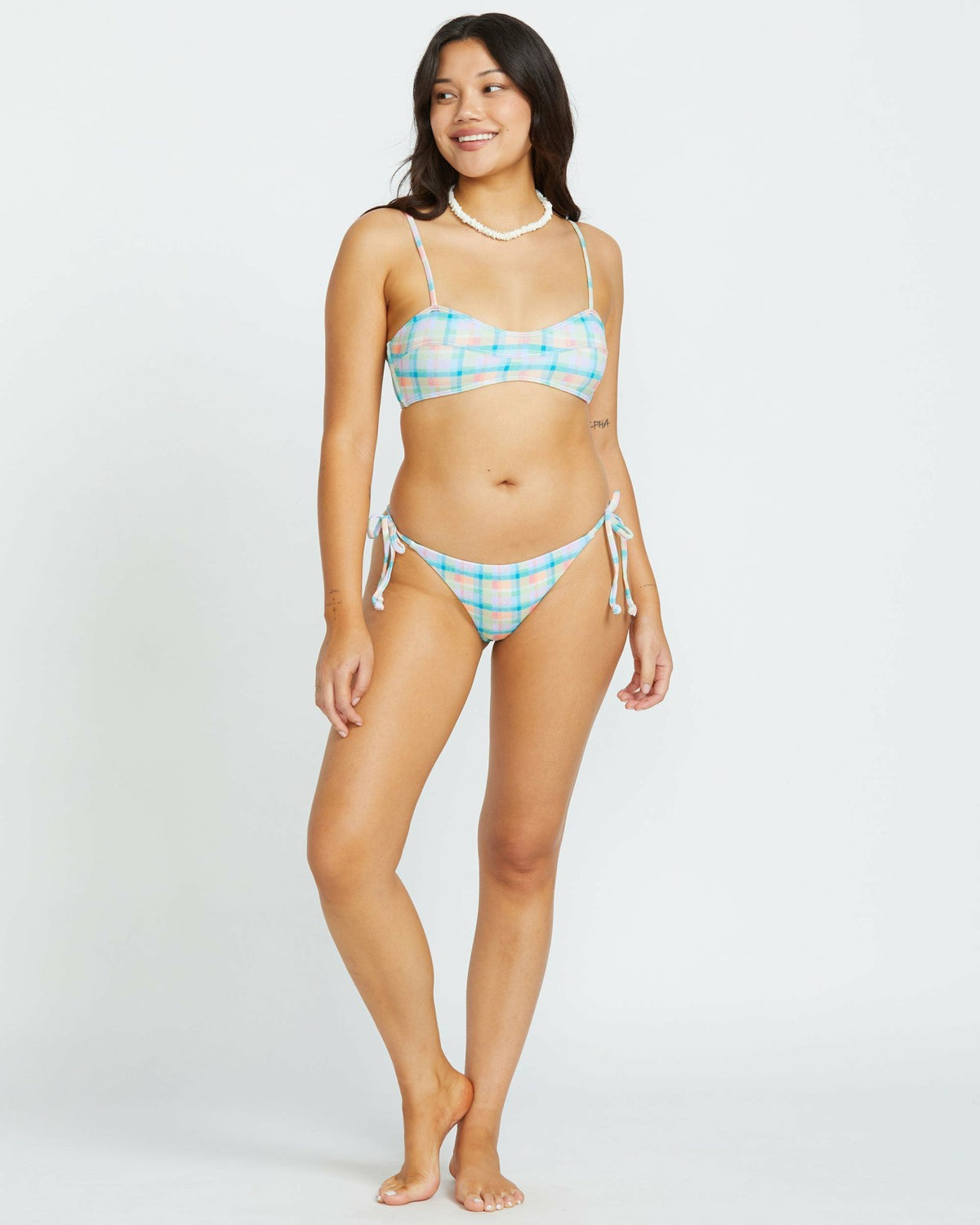 Check The Waves Tie Side Tanga Bikini Bottom - Multi | Billabong
