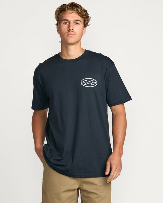 Crayon Wave Premium Tee - Navy | Billabong