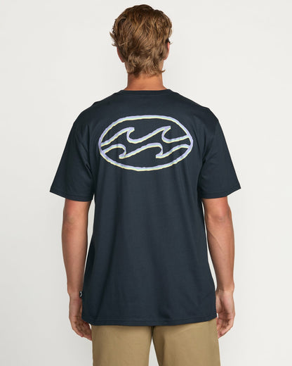 Crayon Wave Premium Tee - Navy | Billabong