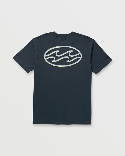 Crayon Wave Premium Tee - Navy | Billabong