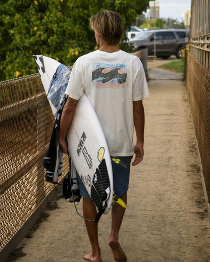 Crayon Wave Premium Tee - Off White | Billabong