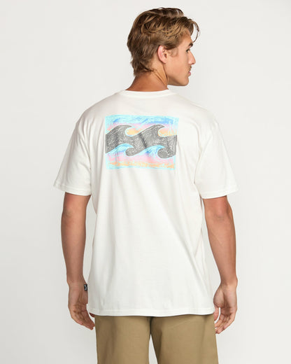 Crayon Wave Premium Tee - Off White | Billabong