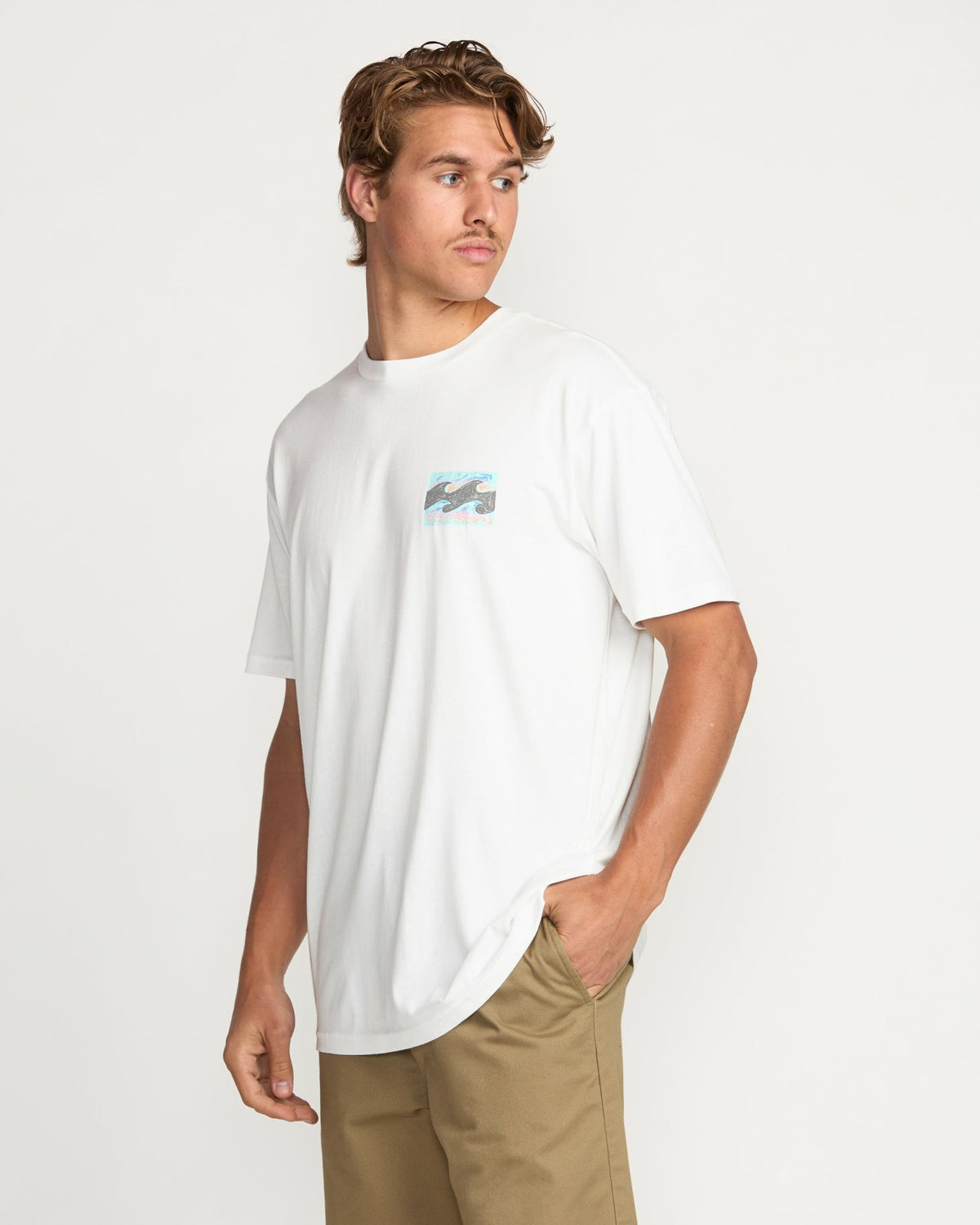 Crayon Wave Premium Tee - Off White | Billabong