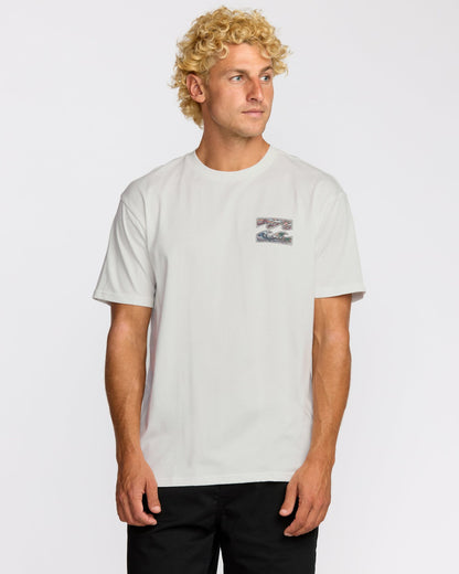 Crayon Wave Premium Short Sleeve T-Shirt - Off White | Billabong