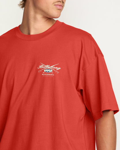 Crossboards OG Tee - Burnt Red | Billabong