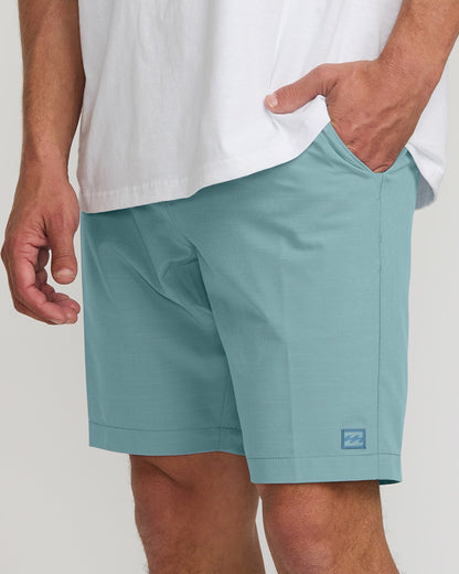 Crossfire Submersible 19" Hybrid Shorts - Glacier Blue | Billabong