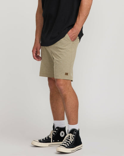 Crossfire Submersible 19" Hybrid Shorts - Khaki | Billabong