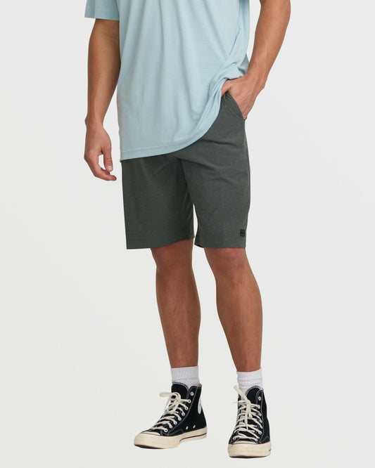 Crossfire Submersible 21" Hybrid Shorts - Asphalt | Billabong