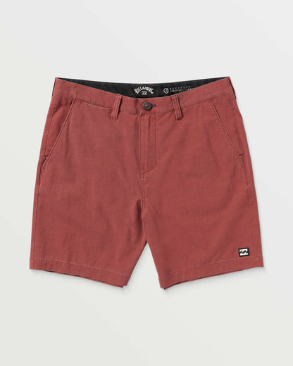Crossfire Wave Wash Submersible 18" Hybrid Shorts - Dusty Red | Billabong