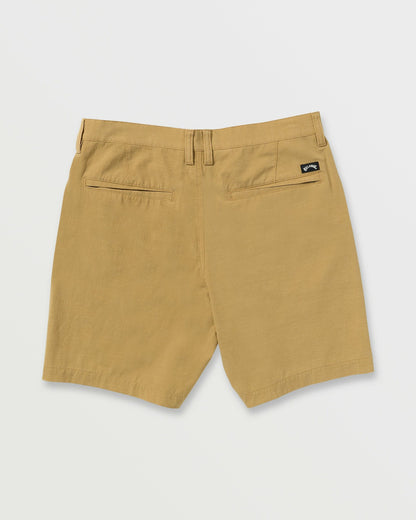 Crossfire Wave Wash Submersible 18" Hybrid Shorts - Khaki | Billabong