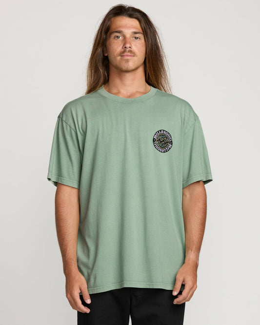 Decal Regular Wave Wash Tee - Mist Green | Billabong