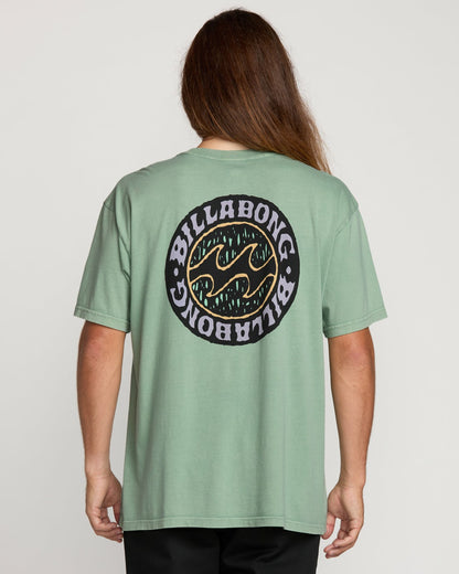 Decal Regular Wave Wash Tee - Mist Green | Billabong