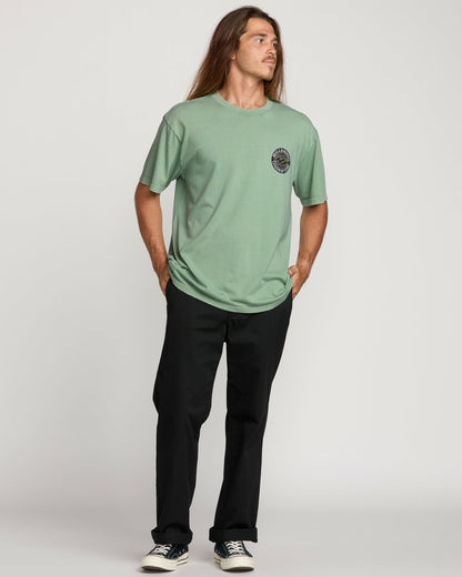Decal Regular Wave Wash Tee - Mist Green | Billabong