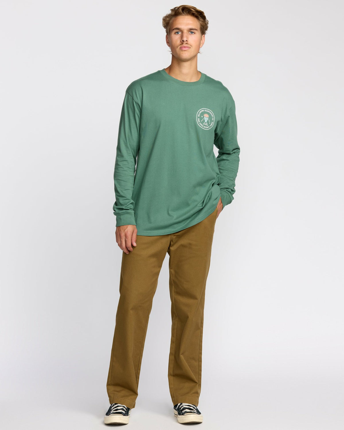 Desert Flower Regular Long Sleeve T-Shirt - Sage Green | Billabong