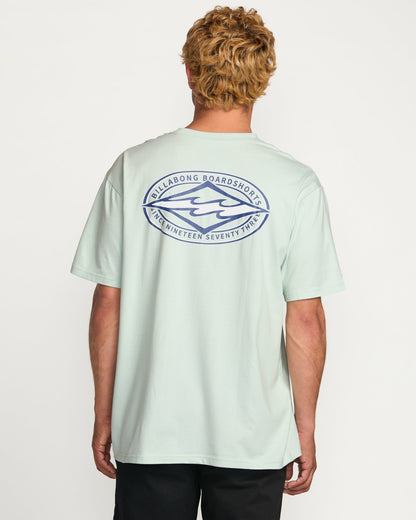 Diamond Vision Regular Tee - Ash Blue | Billabong