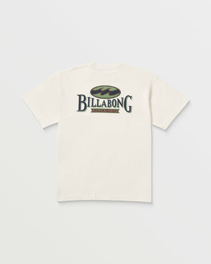 Double Spread OG Tee - Off White | Billabong