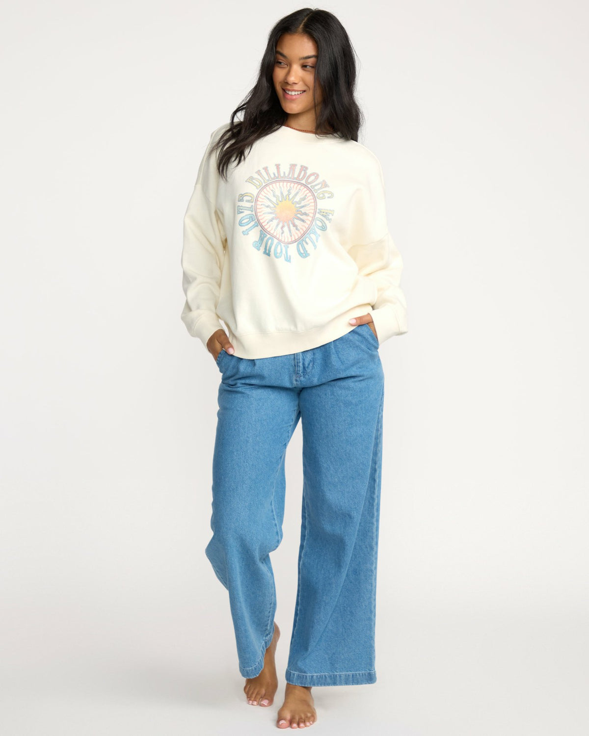 Echo Crewneck Sweatshirt - Salt Crystal | Billabong