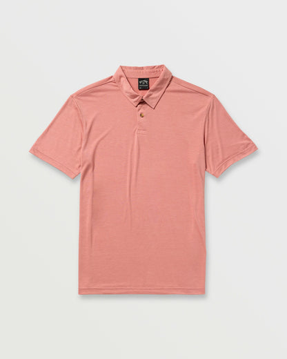 Eclipse Short Sleeve Polo Shirt - Dust Red | Billabong