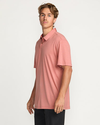 Eclipse Short Sleeve Polo Shirt - Dust Red | Billabong