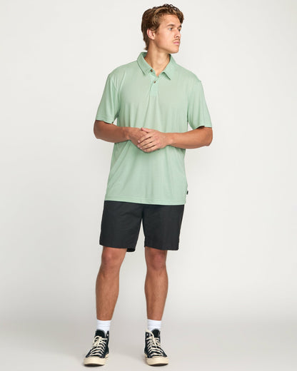 Eclipse Short Sleeve Polo Shirt - Seafoam | Billabong