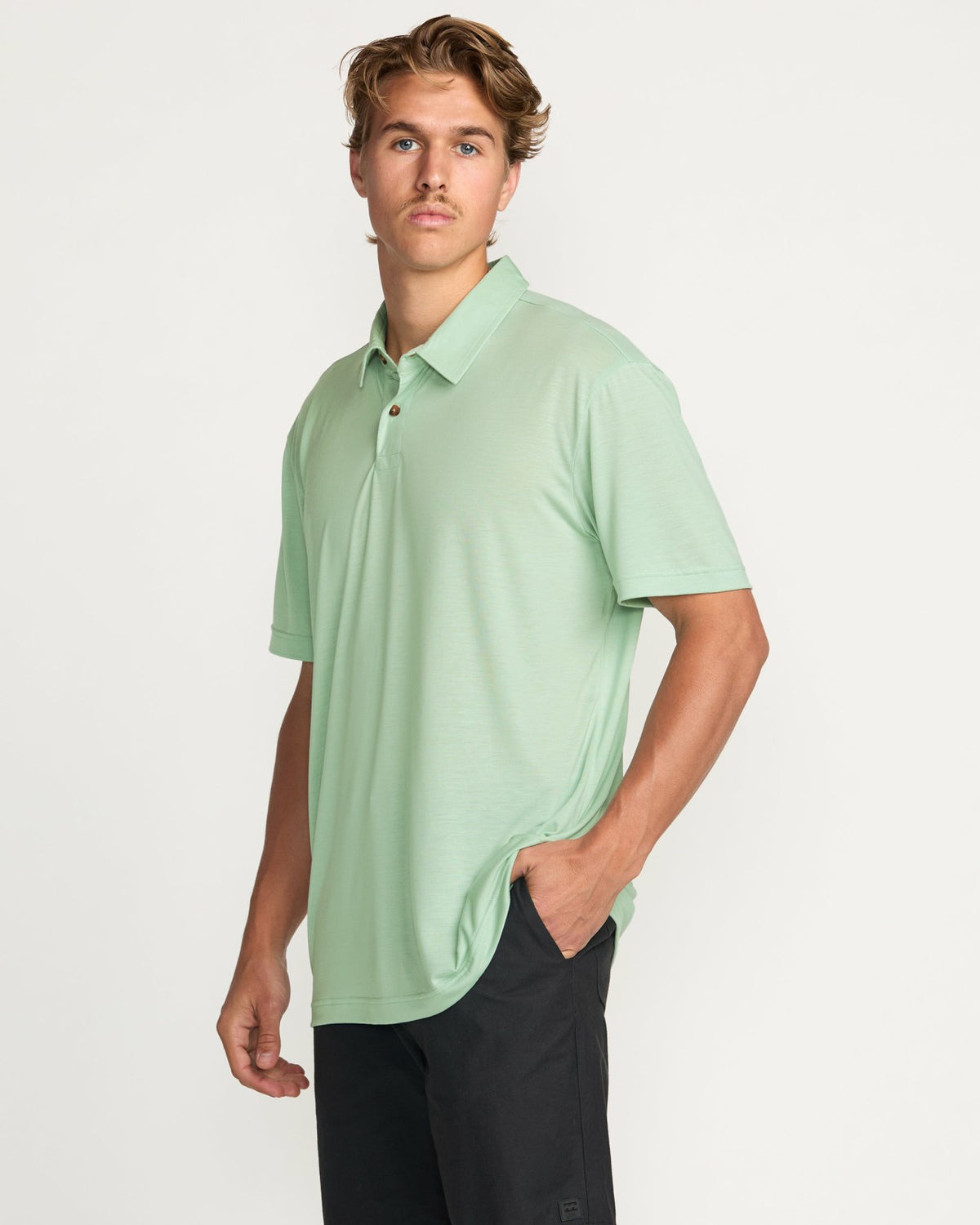 Eclipse Short Sleeve Polo Shirt - Seafoam | Billabong