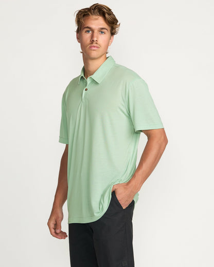 Eclipse Short Sleeve Polo Shirt - Seafoam | Billabong