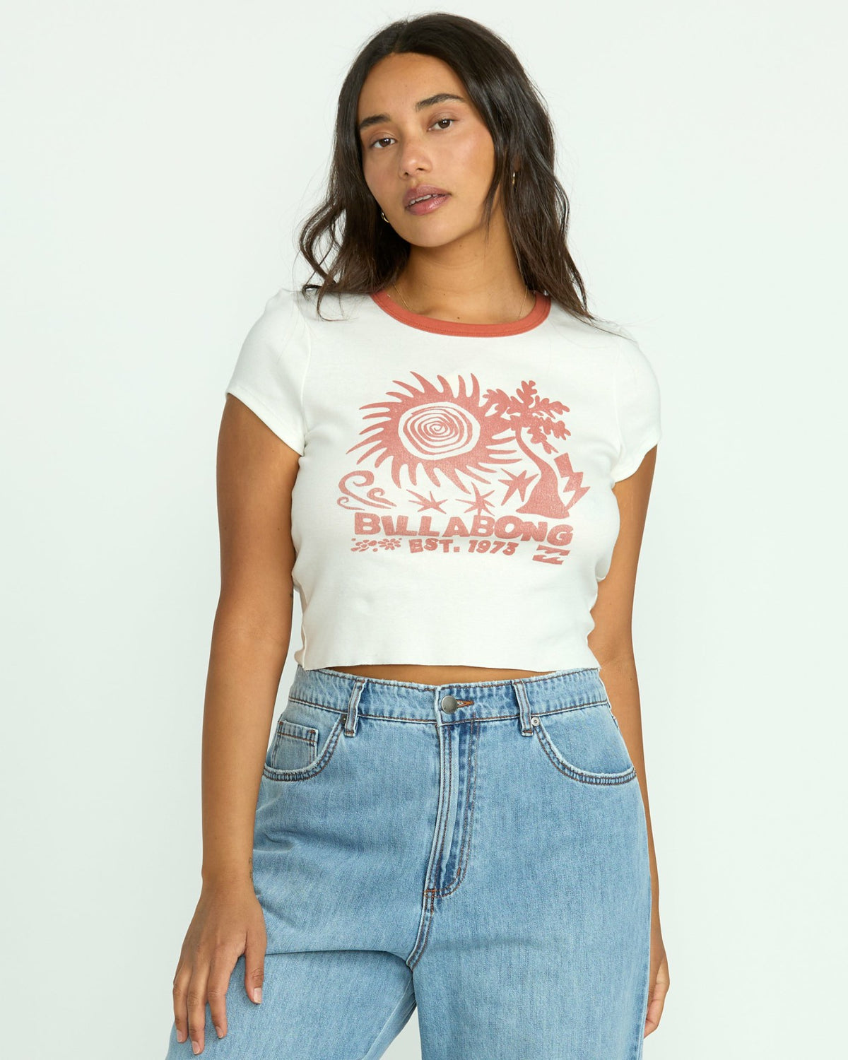 Electric Feeling Tee - Salt Crystal | Billabong