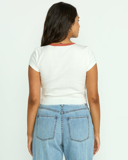 Electric Feeling Tee - Salt Crystal | Billabong