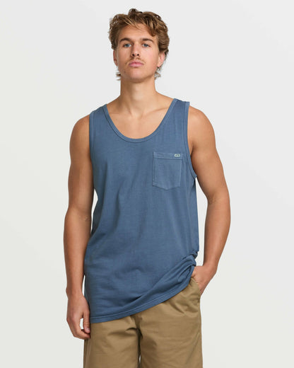 Essential Premium Wave Wash Tank - Slate Blue | Billabong