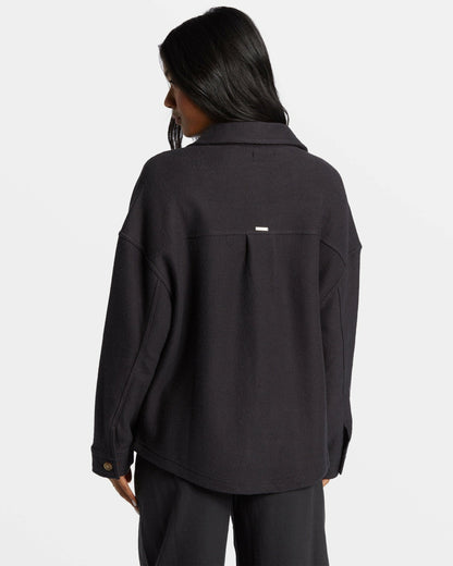Everytime Oversized Shacket - Black Sands | Billabong