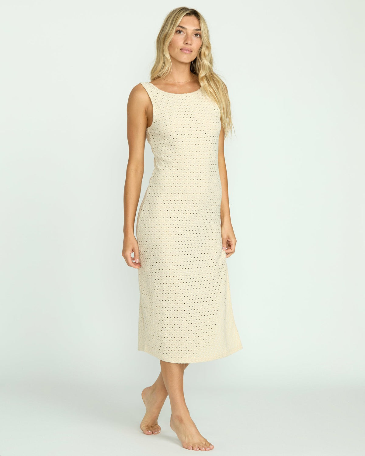 Eyelet Sun Midi Dress Beach Coverup - Whitecap | Billabong