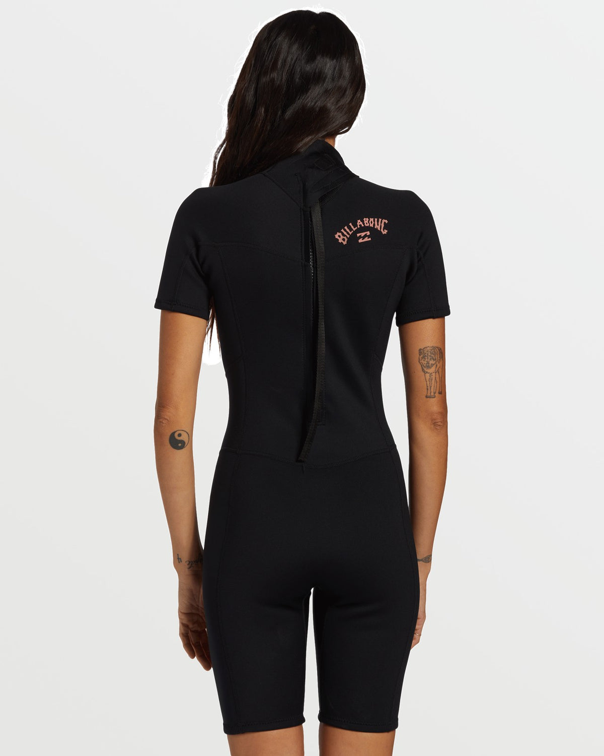 Foil Flatlock Short Sleeve Springsuit - Black | Billabong