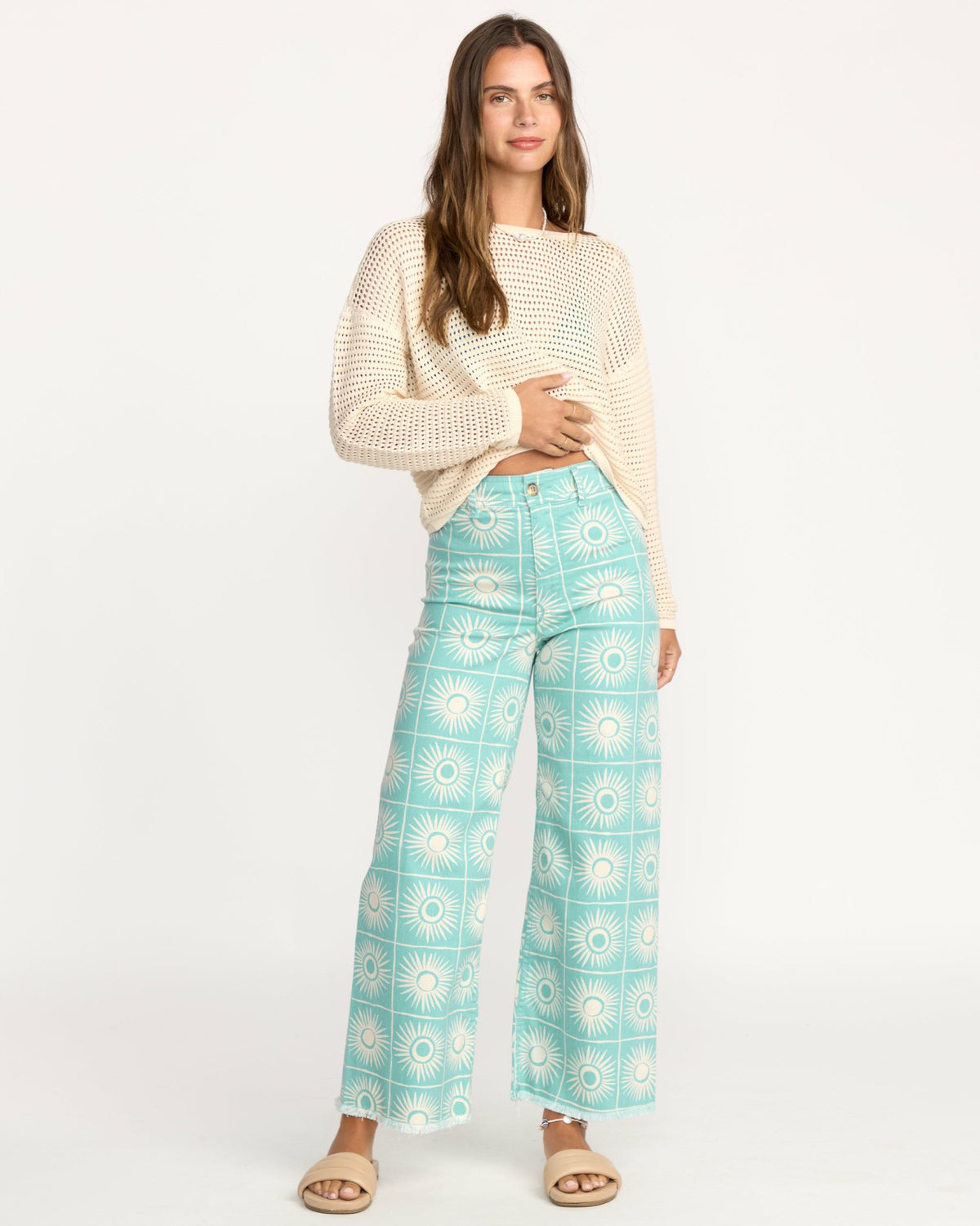 Free Fall Printed Twill Pants - Misty Blue | Billabong