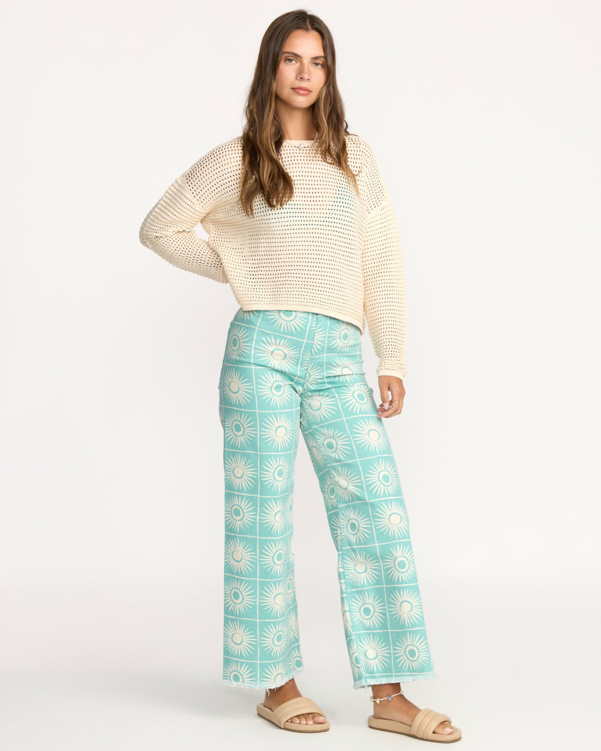 Free Fall Printed Twill Pants - Misty Blue | Billabong