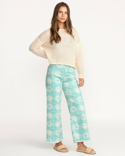 Free Fall Printed Twill Pants - Misty Blue | Billabong
