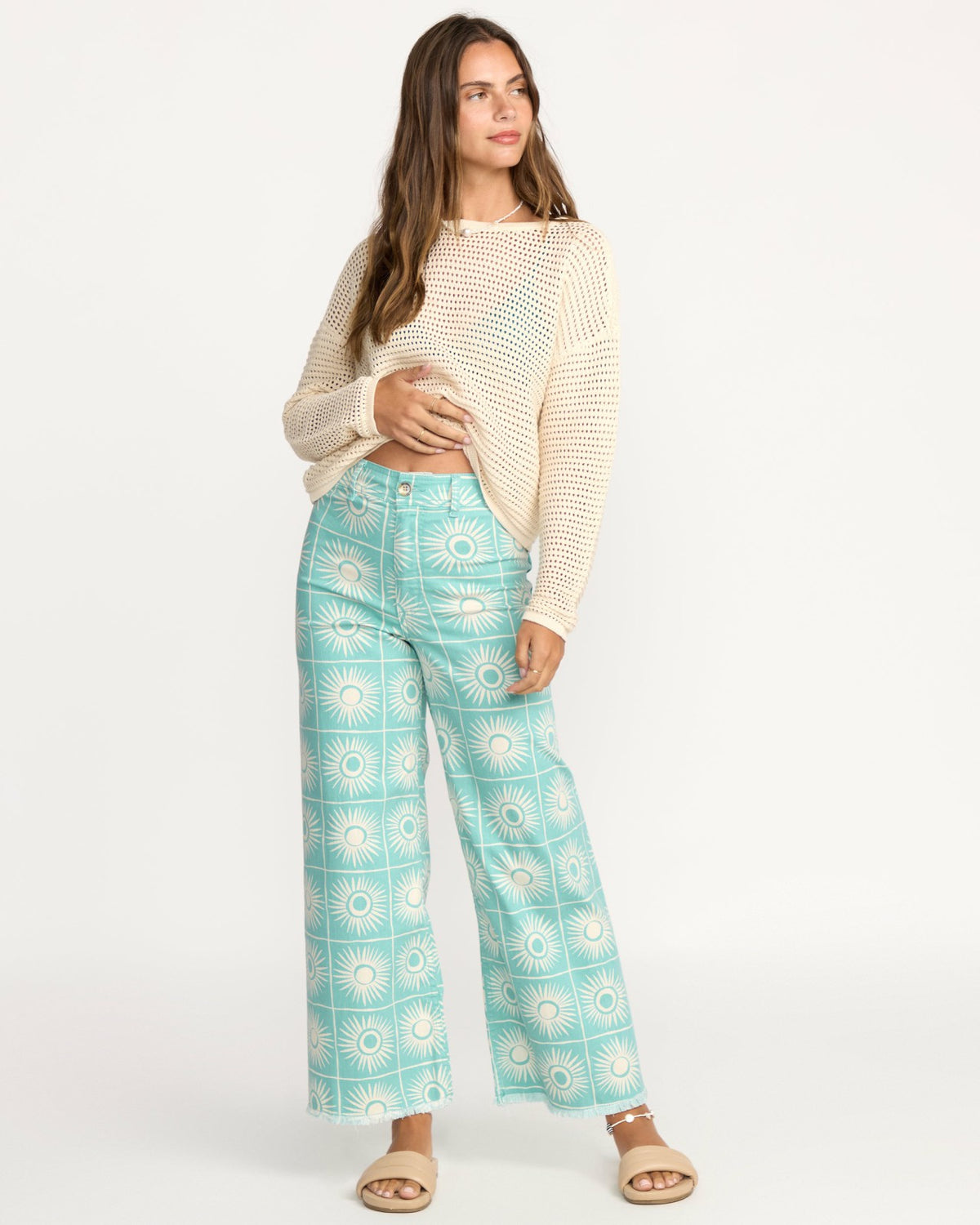 Free Fall Printed Twill Pants - Misty Blue | Billabong