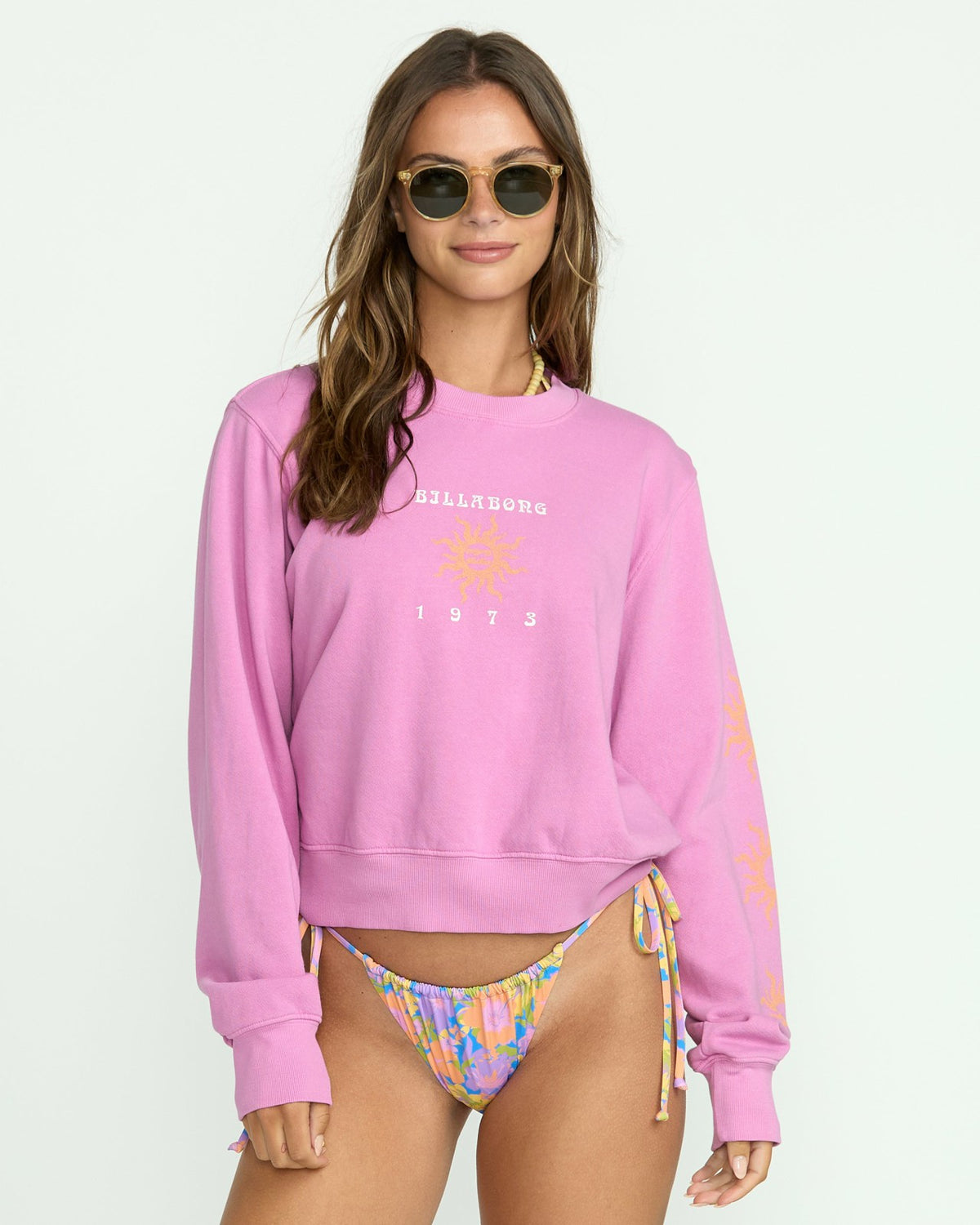 From Paradise Crewneck Sweatshirt - Bright Rose | Billabong