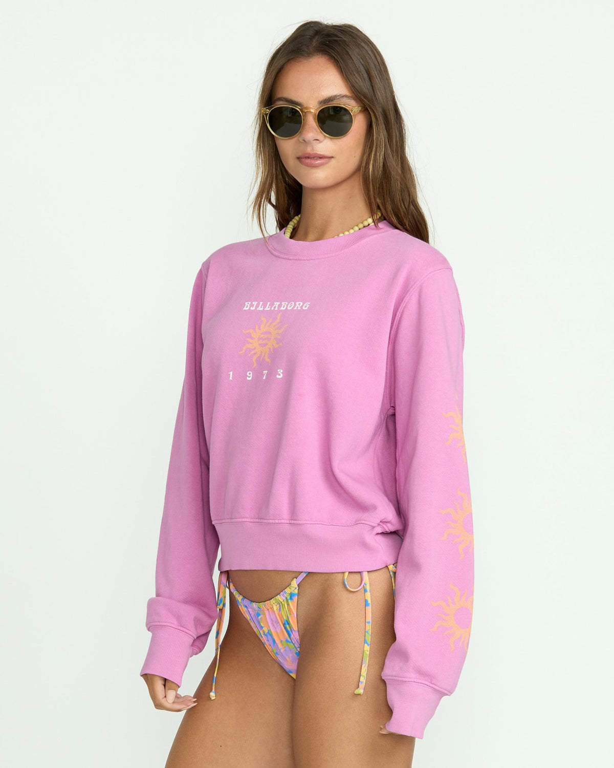 From Paradise Crewneck Sweatshirt - Bright Rose | Billabong