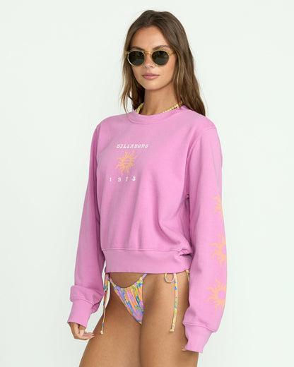 From Paradise Crewneck Sweatshirt - Bright Rose | Billabong