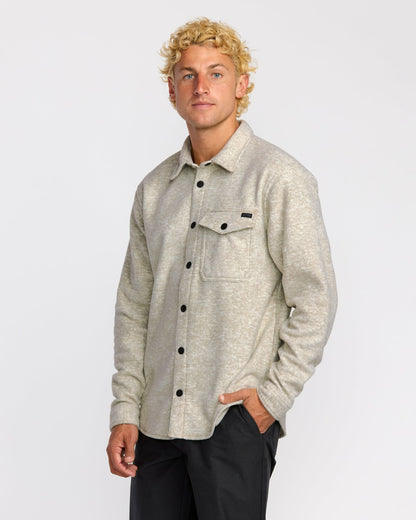 Furnace Long Sleeve Flannel Shirt - Gravel | Billabong