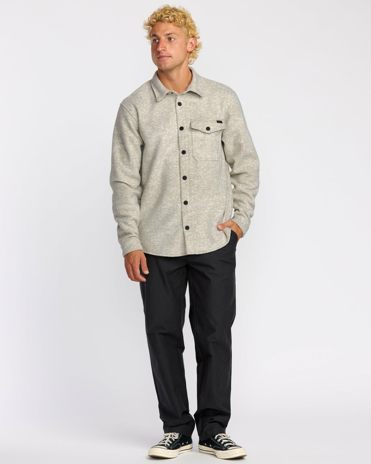 Furnace Long Sleeve Flannel Shirt - Gravel | Billabong
