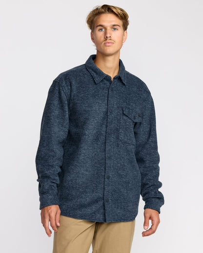 Furnace Long Sleeve Flannel Shirt - Navy | Billabong